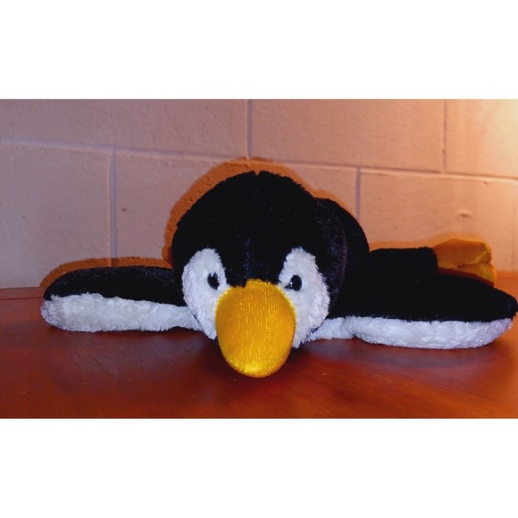 Mary Meyer Flip Flops Perry  Penguin 12" Floppy Bean Bag Plush  With Big Feet - Picture 4 of 7